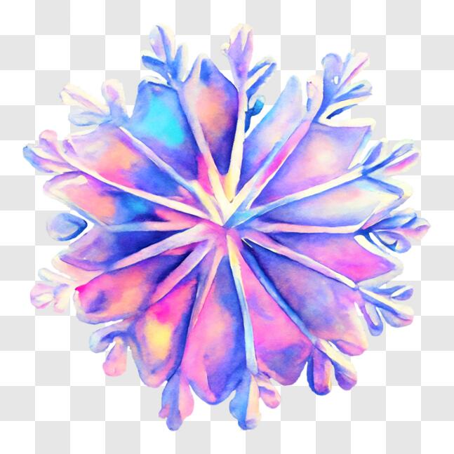 Download Decorate Your Home or Office with a Watercolor Snowflake PNG ...