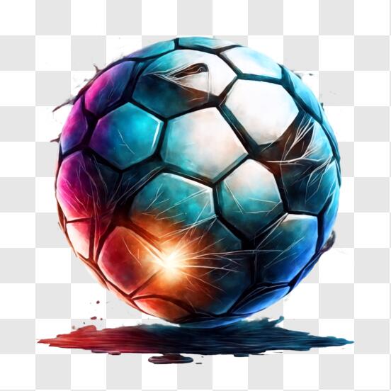 Bola de futebol em fogo e água ilustração da bola de futebol gerar