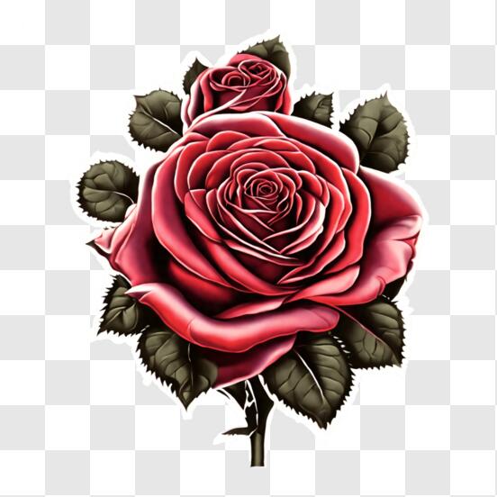 Red Rose Tattoo Stickers Waterproof Long Lasting Fashion - Temu