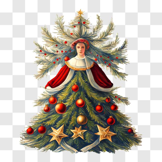 Sommet De Sapin De Noël Foot/Soccer Avec Chapeau Du Père Noël - Décoration Festive Sportive Pour Intérieur Et Extérieur