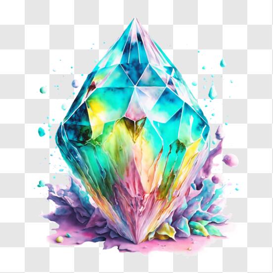 Download Sparkling Crystal Art Piece PNG Online - Creative Fabrica