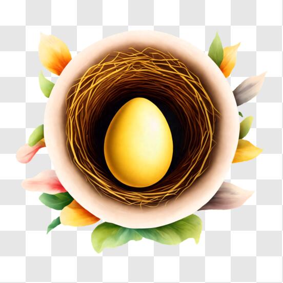 Download Close-Up of a Glossy Brown Egg PNG Online - Creative Fabrica