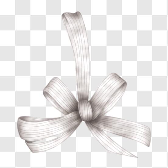 Download White Ribbon Bow PNG Online - Creative Fabrica