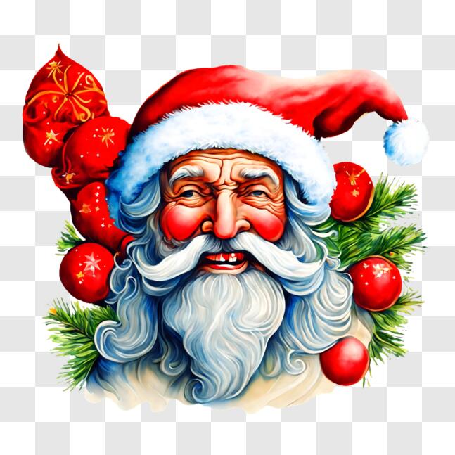 Father Christmas, xmas, christmas, Santa Claus, cute, christmas Decoration,  Christmas ornament, Gift, hand, drawing | Anyrgb
