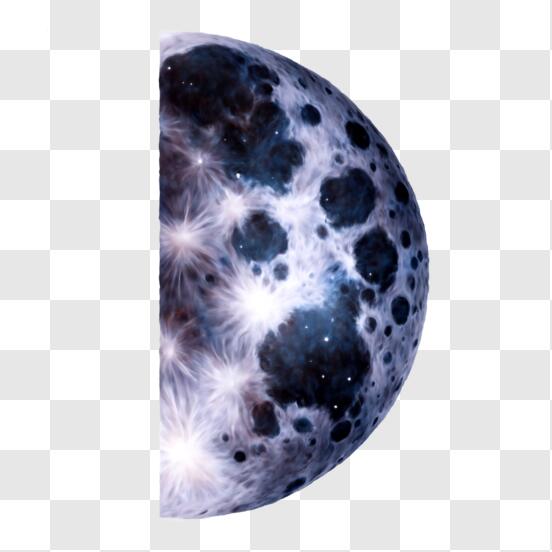 Dibujo de la luna, luna, mitad, media Luna png