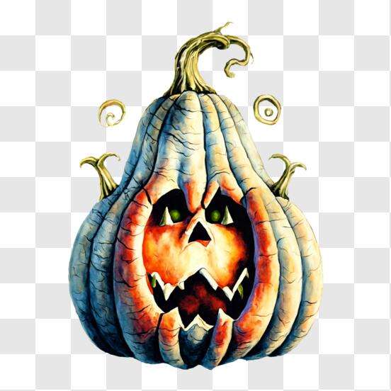 Scarica Zucca di Halloween spaventosa con bocca aperta e denti PNG Online - Creative  Fabrica