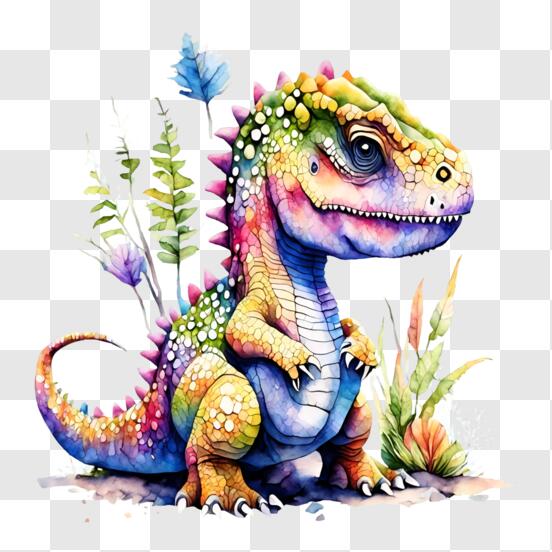 Dinossauros Coloridos Dos Desenhos Animados Ilustração do Vetor -  Ilustração de colorido, extinto: 44609637