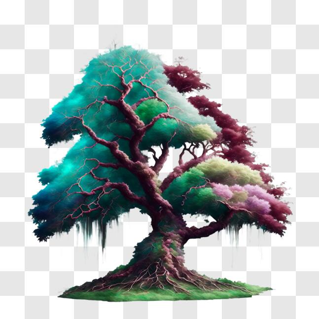 Tree Inclue Files Download Colorful Tree with Icicles PNGs Online - Creative Fabrica