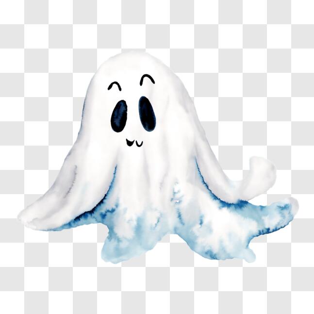 fantasma branco de halloween em um fundo transparente. fantasma com formas  abstratas. imagem de elemento de festa fantasma branco de halloween.  fantasma png com uma cara assustadora. 11016935 PNG