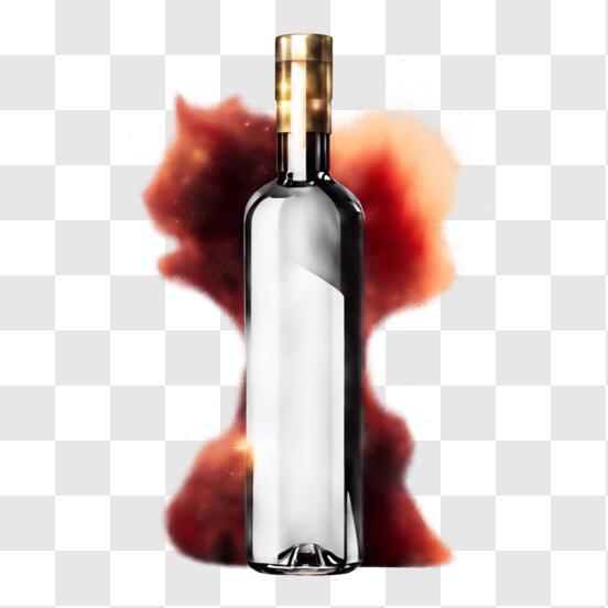 Télécharger Bouteille transparente d'alcool avec de la fumée rouge - Photo  de stock PNG En Ligne - Creative Fabrica