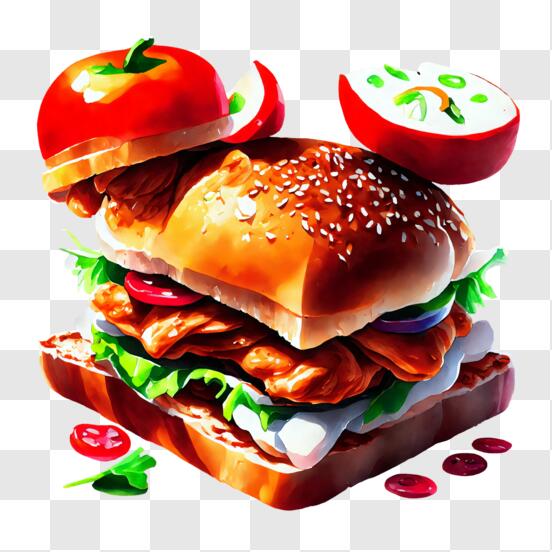 Sandwich Nourriture Américaine PNG , Sandwich, Aliments, Américain Image  PNG pour le téléchargement libre