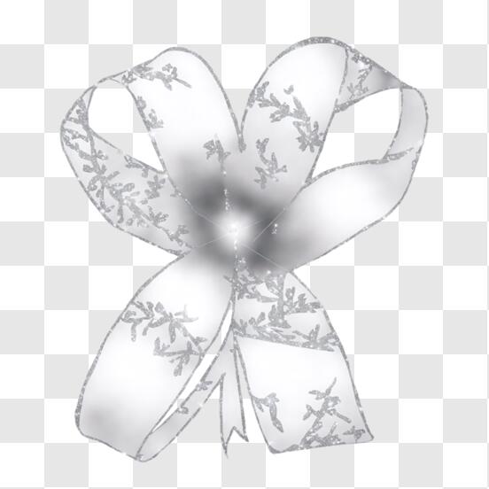 Download White Ribbon Bow PNG Online - Creative Fabrica