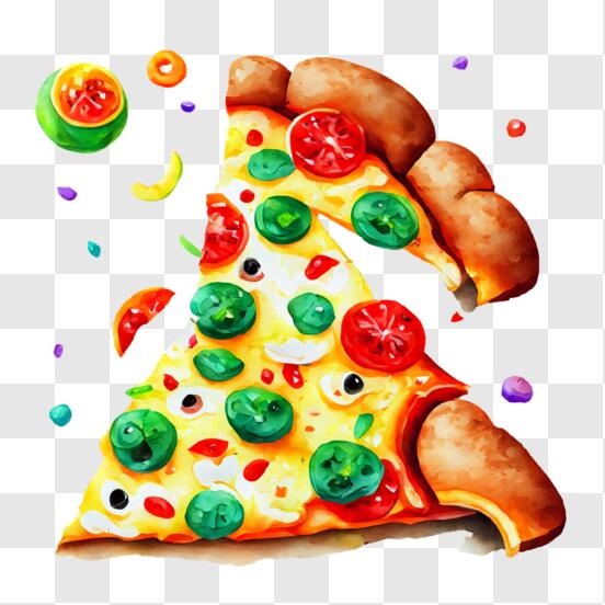 Télécharger Pizza aux bonbons colorés avec des sprinkles et des oursons en  gélatine PNG En Ligne - Creative Fabrica