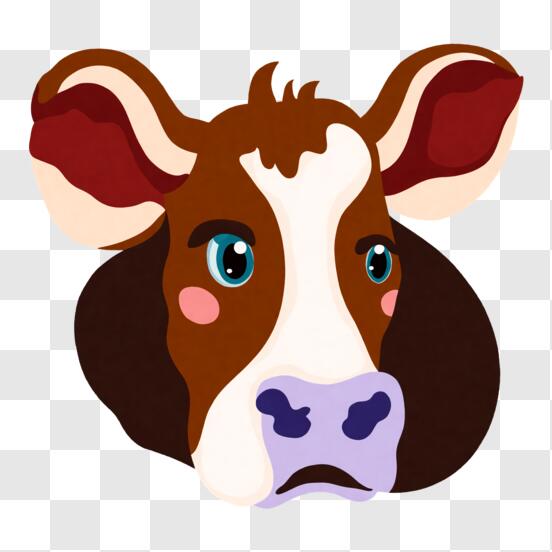 Page shows how to learn draw sketch a cow head Vector Image