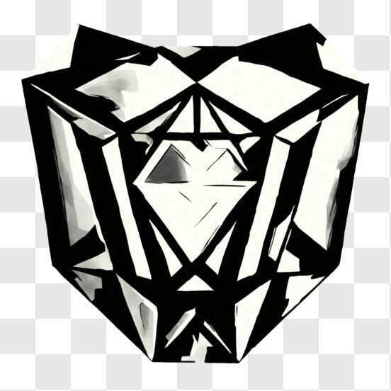 ícone de diamante em fundo branco. sinal de diamante negro