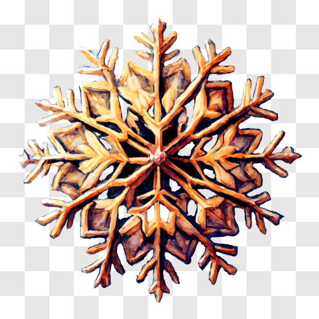 Download Wooden Snowflake Decoration in Snowglobe PNG Online - Creative ...