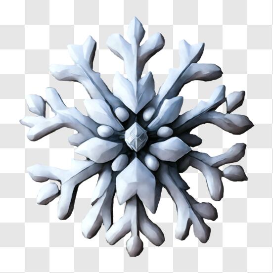 Scarica Decorazione a fiocco di neve per la stagione invernale PNG Online -  Creative Fabrica