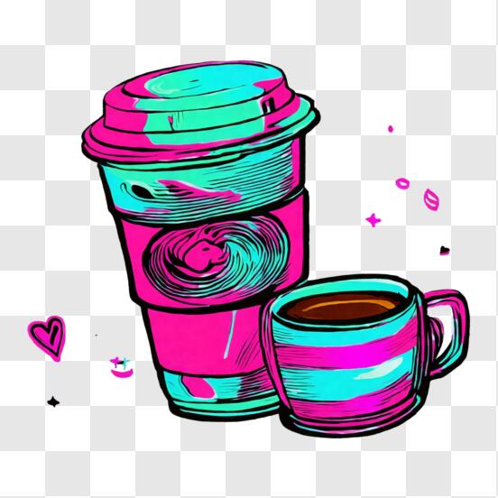 Latte Cup Clip Art - Etsy
