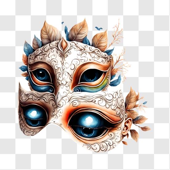 Mask With Masquerade Decorations Stock Photo - Download Image Now