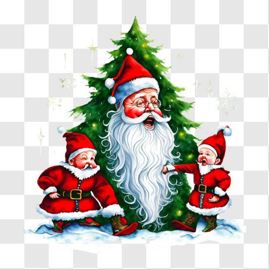 Santa Claus ringing a small bell. Jingle, Stock Video