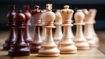 jogo de tabuleiro de xadrez as peças são coloridas com desenhos