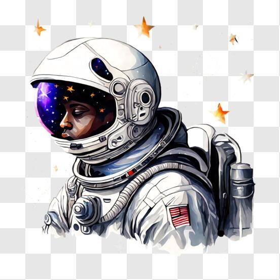 Download Astronaut in Space PNG Online - Creative Fabrica