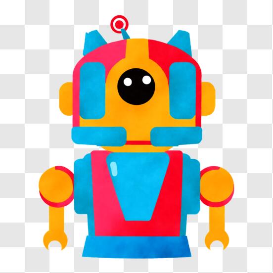 3d robô cabeça personagem 23404903 PNG