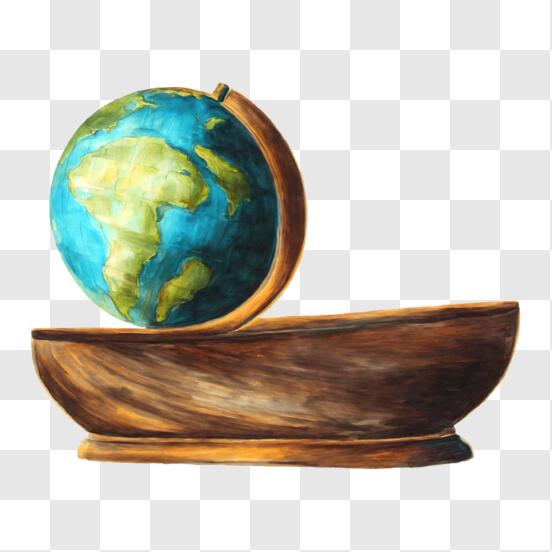 Télécharger Globe terrestre aquarelle - Outil éducatif pour apprendre sur  le monde PNG En Ligne - Creative Fabrica