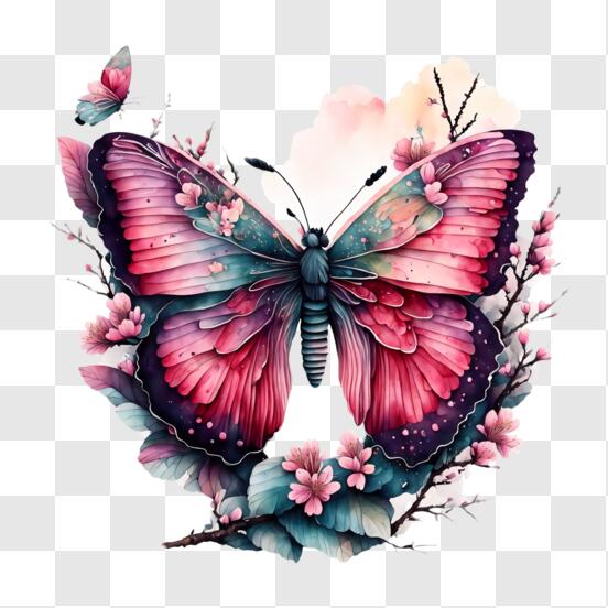 Flowers And Butterfly Diamond Painting Lovely Portrait Design Display  Decoration
