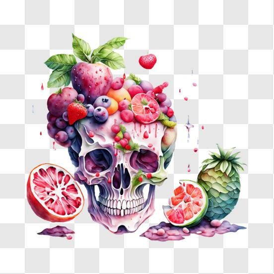 Colorful Sugar Skull With Flowers Clipart Transparent PNG for Sublimation  Printing -  Canada