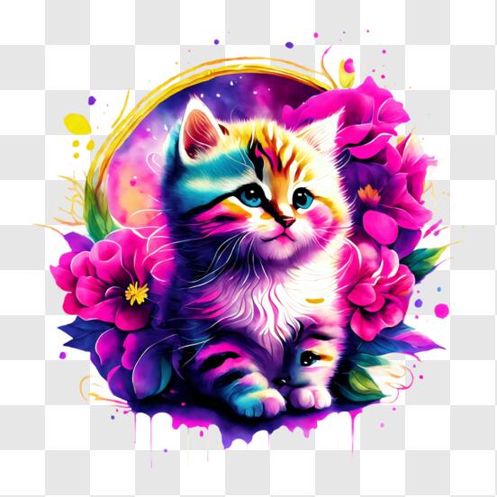 Design PNG E SVG De Gato Animal Simples Para Camisetas