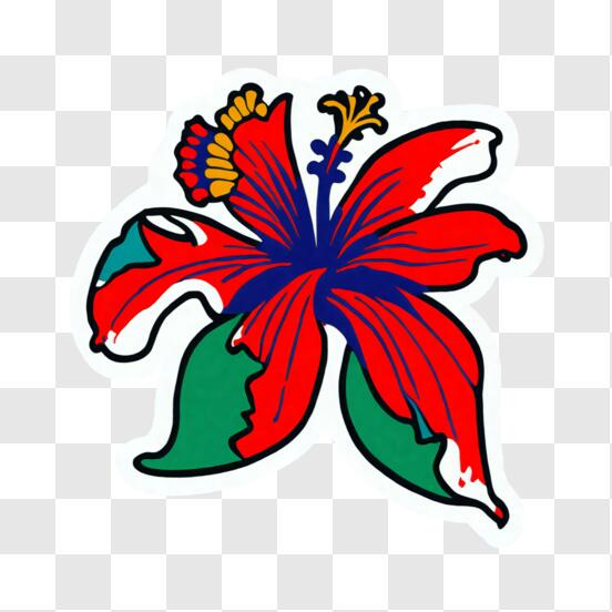 Download Beautiful Purple Hibiscus Flower PNG Online Creative Fabrica