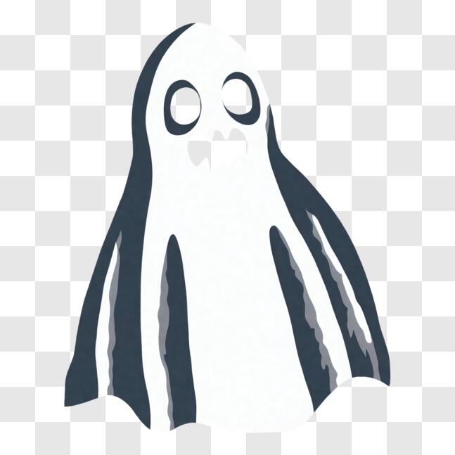 The PNG 3d Images, Halloween 3d White Ghost Scary Face Png Right View,  Halloween, 3d, White PNG Image For Free Download