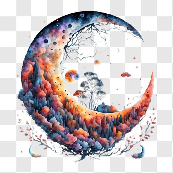 MEDIEVAL MOON PNG Celestial Clip Art Transparent (Download
