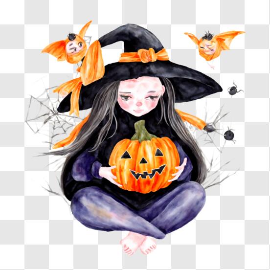 Clipart de bruxa de Halloween · Creative Fabrica