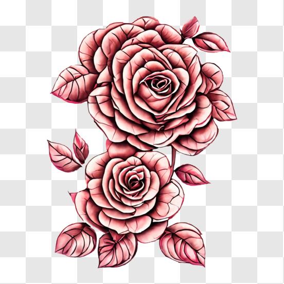 Old School Rose png download - 736*727 - Free Transparent Tattoo png  Download. - CleanPNG / KissPNG