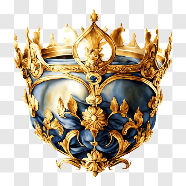 Download Ornate Gold Crown - Decorative Object PNG Online - Creative ...