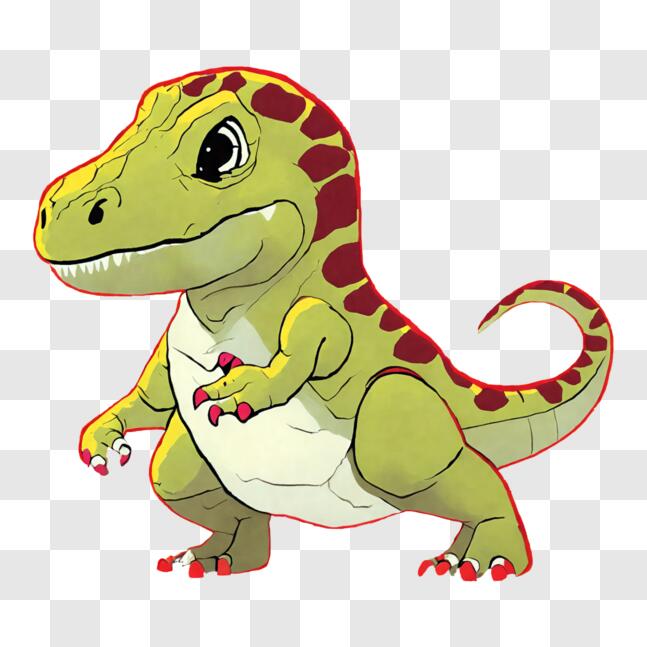 Tyrannosaurus Rex Dinossauro Desenho Animado Personagem Ilustração