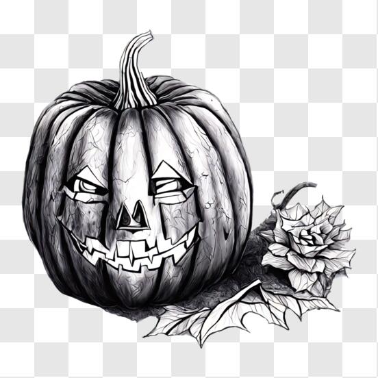 Desenho de Abóbora de halloween decordada para Colorir - Colorir.com