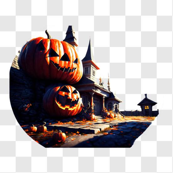 Baixe Arte Assustadora de Halloween PNG - Creative Fabrica