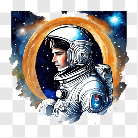 Mapa de nível com astronauta infantil no foguete na barra de