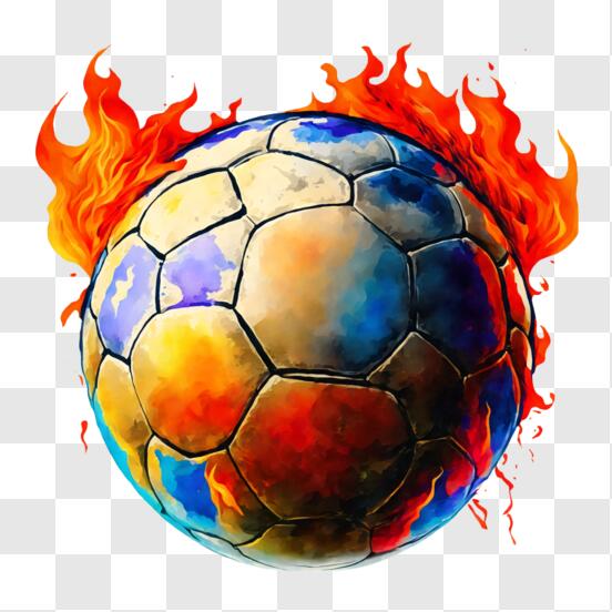 Coloriage Ballon de Football - télécharger et imprimer gratuit sur