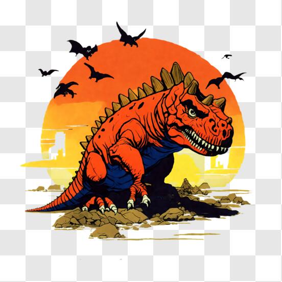Dinosaur Illustration Hd Transparent, Jumping Animal Dinosaur Illustration,  Jumping Animal, Cartoon Illustration, Dinosaur Illustration PNG Image For  Free Download