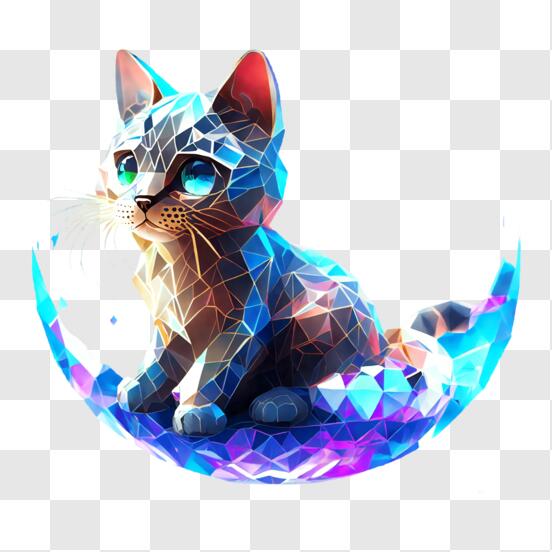 Baixe Gatos de desenho animado em um mundo colorido PNG - Creative