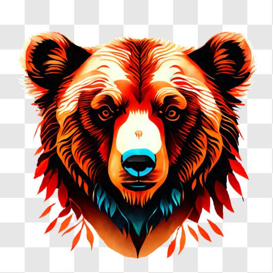 Design PNG E SVG De Cabeça De Urso Panda Desenhada à Mão Para