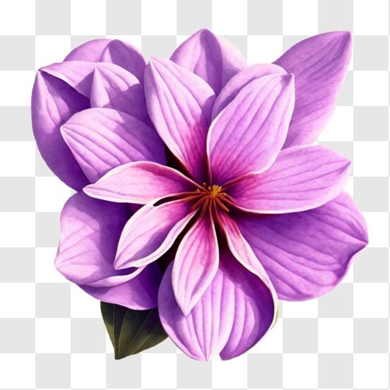 Télécharger Belle fleur violette en pleine floraison PNG En Ligne