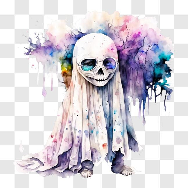 Imprimir pronto menino esqueleto assustador e design de camiseta conceito  de halloween