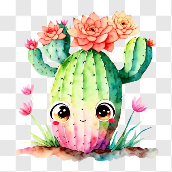 Cactus PNG - Watercolor Cactus, Cactus Flower, Cartoon Cactus