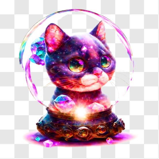 Marie Snowglobe Glass Can Cute Cat Pink Glass Can Lady Ice Coffee