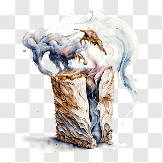 Künstlerische Darstellung von Brot mit Rauch und Wasserspritzer PNG online  herunterladen – Creative Fabrica